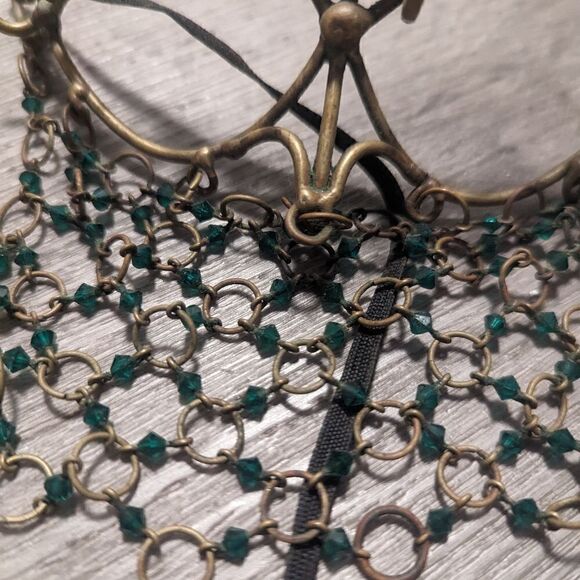 Vintage Handmade Brass Medieval Victorian Party Mask - Picture 7 of 7